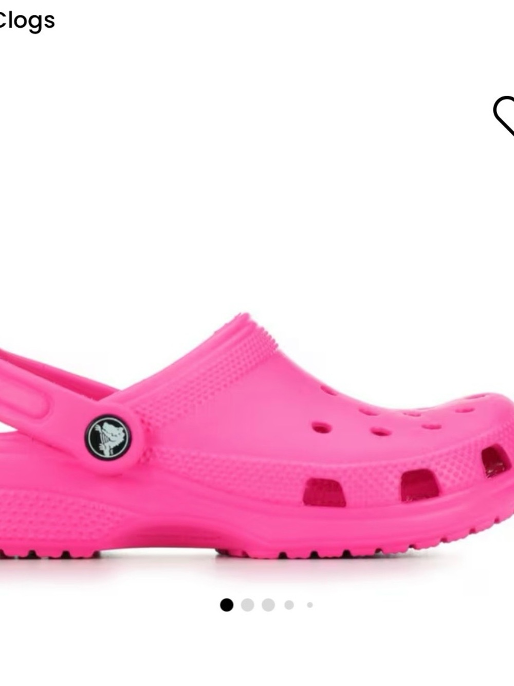 CROCS Kids Clog in Bright Pink